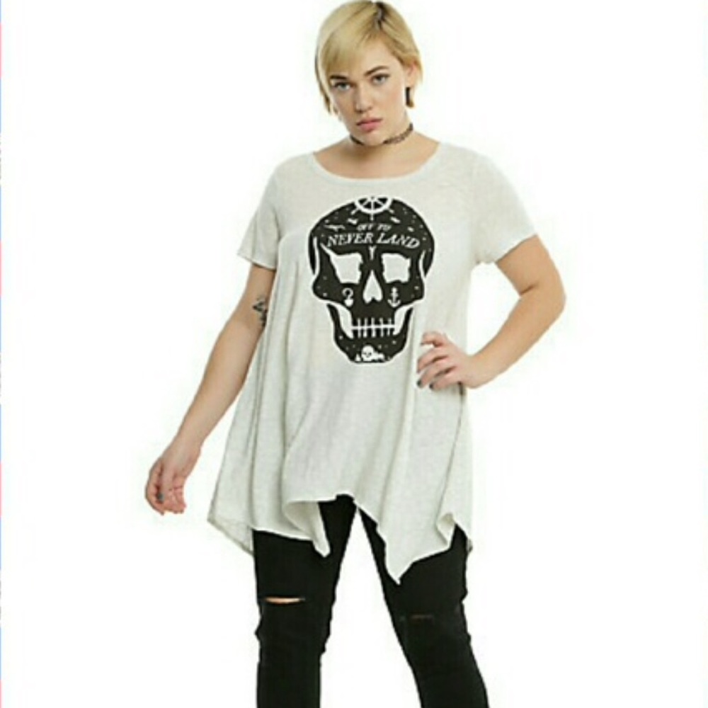 Off to Neverland shark bite Tunic NWT